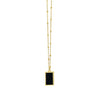 Fortuna Onyx Rectangle Necklace