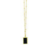 Fortuna Onyx Rectangle Necklace