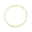 Fortuna MOP Mirror Gem Chain Bracelet