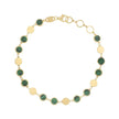 Fortuna Malachite Mirror Gem Chain Bracelet