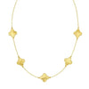 Golden Clover Elegance Necklace