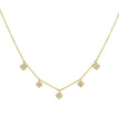 Fortuna Fashion 14K Diamond Flower Necklace