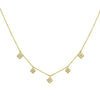 Fortuna Fashion 14K Diamond Flower Necklace