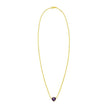 14K Amethyst Heart Necklace