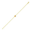 14K Citrine Heart Bracelet