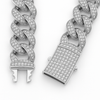 925 Sterling Silver Moissanite Chain 17mm Necklace