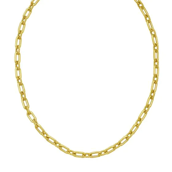 14K Medium Alternating Link Chain