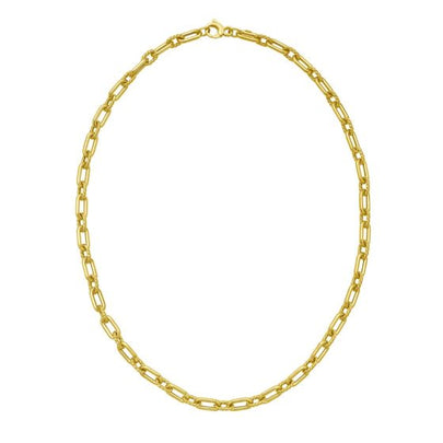 14K Medium Alternating Link Chain