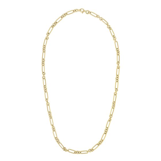 14K Petite Twist Figaro Chain