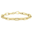 14K Double Paperclip Bracelet