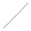 Silver Rectangular Link Necklace