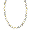 Silver & 18K Oval Link Chain