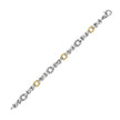 Silver & 18K Gold XO Links Cable Chain