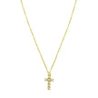 Diamon'Oro Faith Cross Necklace